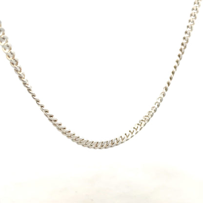 Silver chain weighing 24.9g with a classic link design, unbranded, shown against a neutral background.