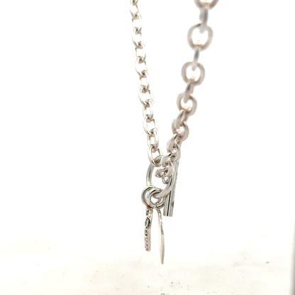 Silver chain weighing 32.4g with a classic link design, displayed on a plain background.
