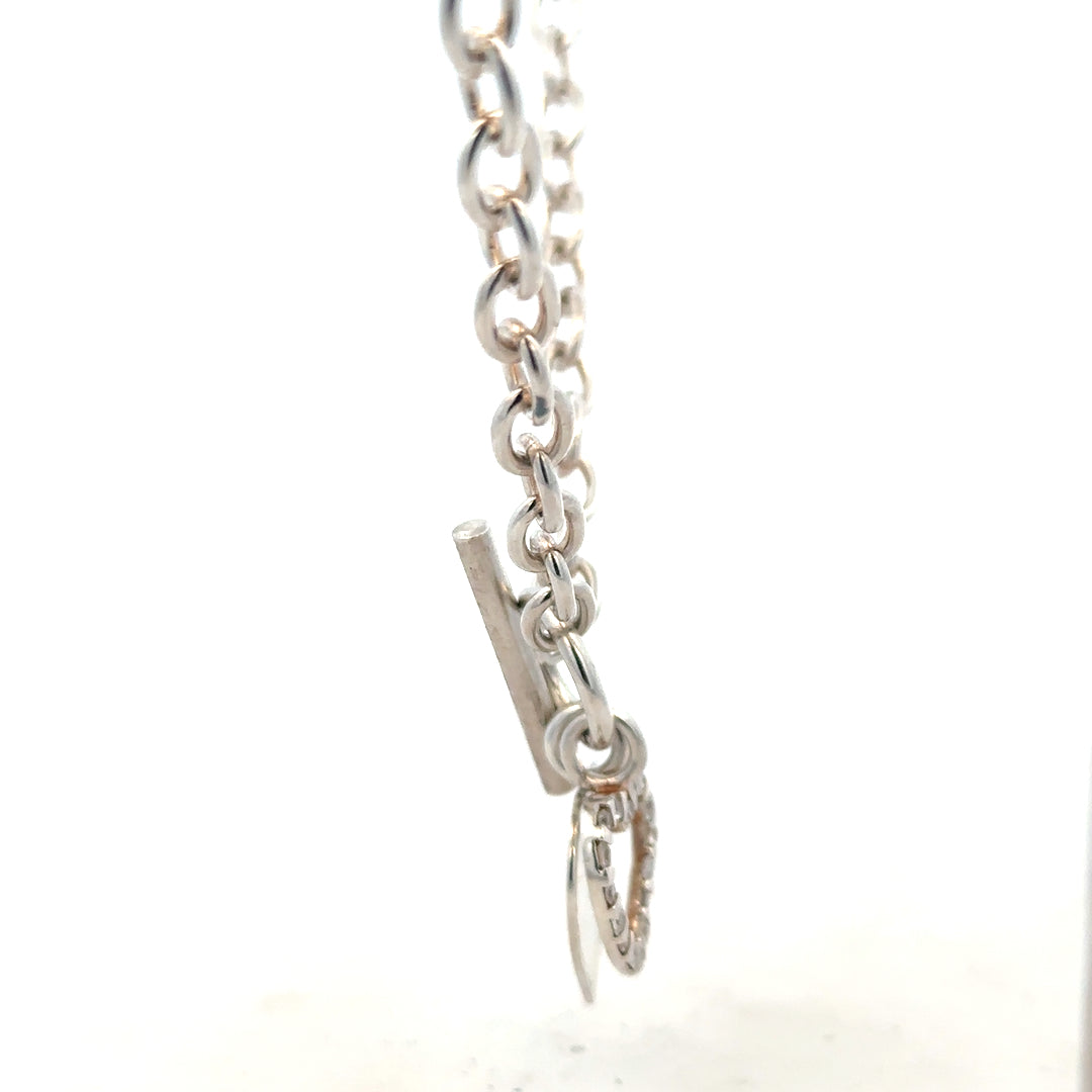 Silver chain weighing 32.4g with a classic link design, shown on a plain background. Unbranded jewelry accessory.