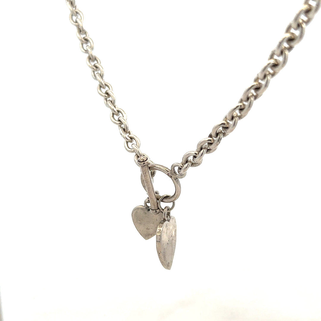 Silver chain weighing 36.5g with a classic link design, displayed on a neutral background.