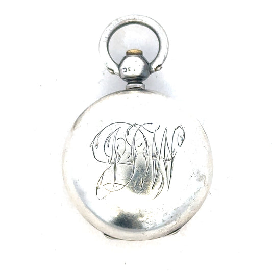 Silver coin holder for coins weighing 16.3g, unbranded, featuring a secure compact case for coin storage.