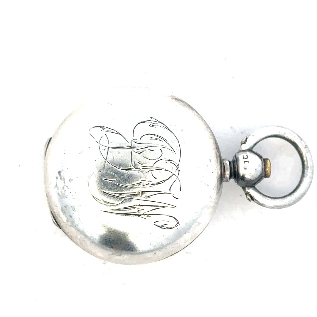 Silver coin holder for 16.3g coins, unbranded, with a sleek design to securely store and display collectible coins.