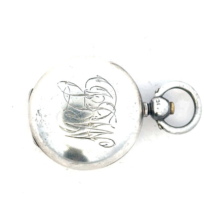 Silver coin holder for 16.3g coins, unbranded, with a sleek design to securely store and display collectible coins.