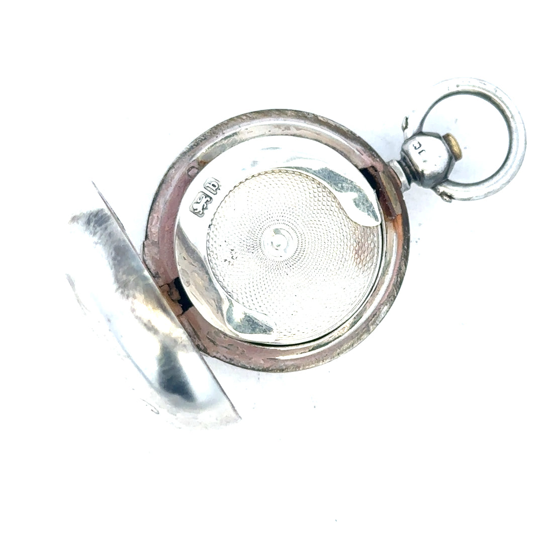 Silver coin holder, unbranded, designed for 16.3g coins, shown holding a silver coin in a clear protective case.