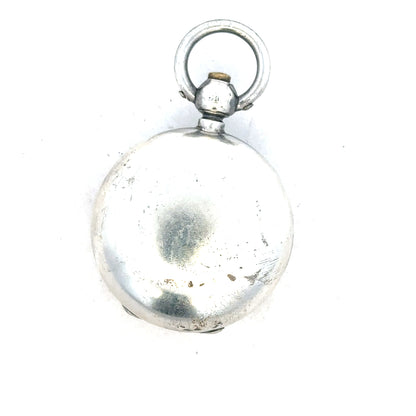 Silver coin holder for 16.3g coins, unbranded, with a sleek metallic design and secure clasp for coin storage and display.