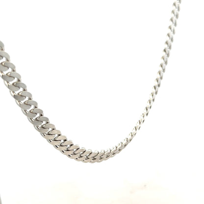 Silver curb chain weighing 51.8g, unbranded jewelry accessory with a classic linked design, shown in the product image.
