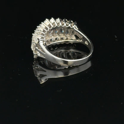 Silver ring in size P with a simple band design, displayed on a neutral background.