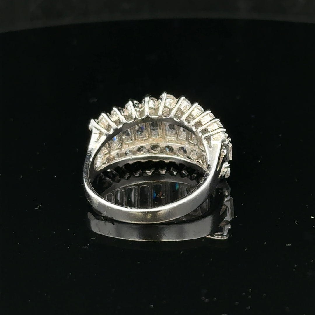 Silver ring in size P featuring a sleek, polished band, perfect for everyday wear or special occasions.
