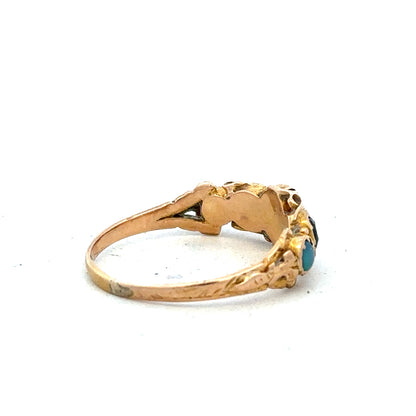Vintage gold ring in size N, featuring a classic design with a polished finish, unbranded jewelry accessory.